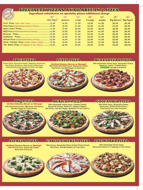 big mamas and papas pizzeria menu|big mama's pizza near me.